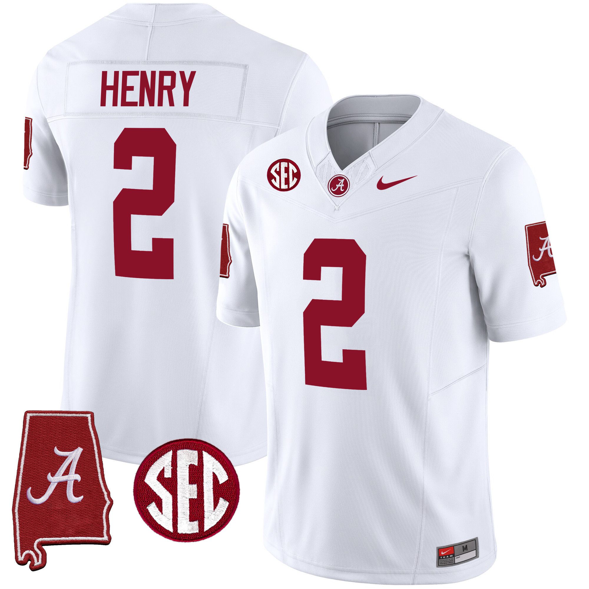 Men Alabama Crimson Tide #2 Henry White 2024 Nike Vapor Limited NCAA Jersey->indianapolis colts->NFL Jersey